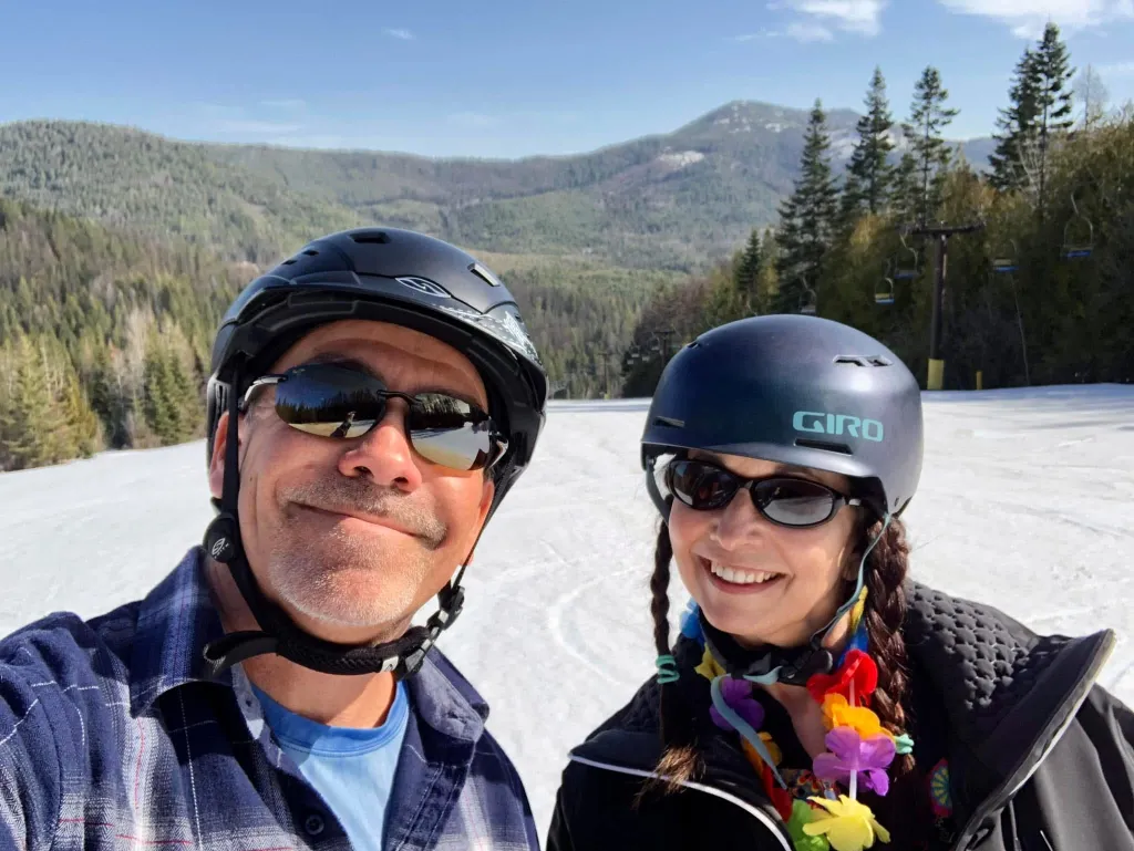 Donna and Terry from Rebuild With Clarity enjoying the outdoors after finding freedom through Geographic Arbitrage 2026.