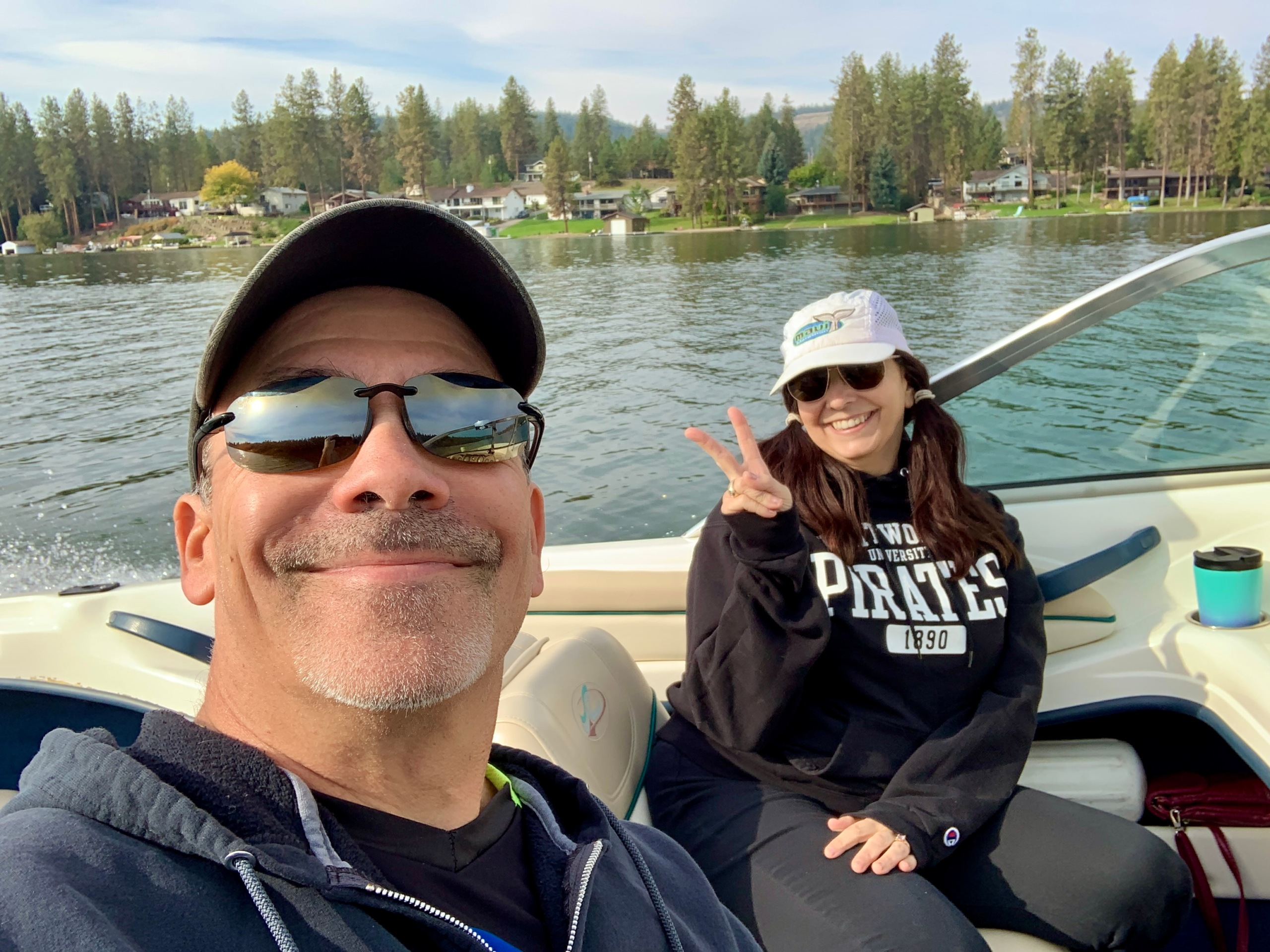 Terry and Donna of Rebuild With Clarity on a lake in eastern Washington